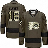 Glued Philadelphia Flyers #16 Bobby Clarke Green Salute to Service NHL Jersey,baseball caps,new era cap wholesale,wholesale hats